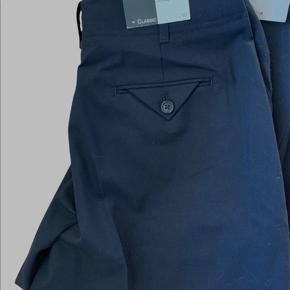 Navy Blue Dress Pants Womens 10 Doc & Amelia Classic Fit Career Occupation New - Picture 6 of 14